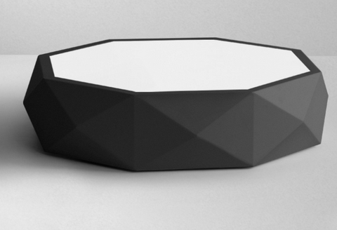 TEVA Octagon Jewel LED Ceiling Lamp in Black with Safety Mark LED Driver (Pre-order)