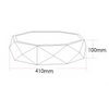 TEVA Octagon Jewel LED Ceiling Lamp in White with Safety Mark LED Driver (Pre-order)