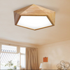 LEXA Geometric LED Ceiling Light in Wood (42cm) with Safety Mark LED Driver (Pre-order)