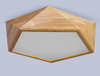 LEXA Geometric LED Ceiling Light in Wood (42cm) with Safety Mark LED Driver (Pre-order)