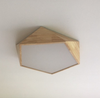 LEXA Geometric LED Ceiling Light in Wood (42cm) with Safety Mark LED Driver (Pre-order)