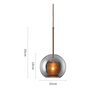 INCEPCION Glass Pendant Light in Grey (Pre-order)