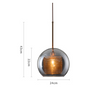 INCEPCION Glass Pendant Light in Grey (Pre-order)