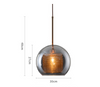 INCEPCION Glass Pendant Light in Grey (Pre-order)
