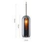 INCEPCION Glass Pendant Light in Grey (Pre-order)