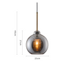INCEPCION Glass Pendant Light in Grey (Pre-order)