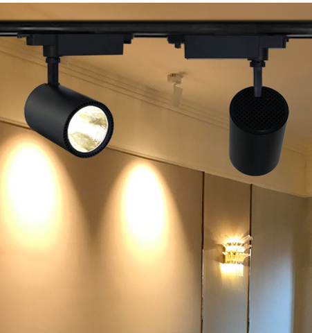 LED 20W COB Track Light in Black