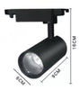 LED 20W COB Track Light in Black