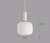 VACARIUS Glass Pendant Light in White (Pre-order)