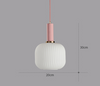 VACARIUS Glass Pendant Light in White (Pre-order)