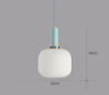 VACARIUS Glass Pendant Light in White (Pre-order)