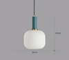 VACARIUS Glass Pendant Light in White (Pre-order)