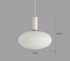 VACARIUS Glass Pendant Light in White (Pre-order)