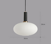 VACARIUS Glass Pendant Light in White (Pre-order)