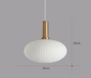 VACARIUS Glass Pendant Light in White (Pre-order)
