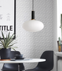 VACARIUS Glass Pendant Light in White (Pre-order)