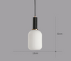 VACARIUS Glass Pendant Light in White (Pre-order)