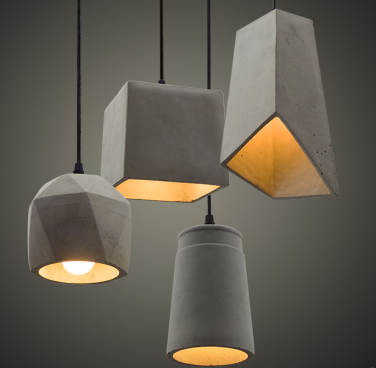 VARBRITT Geometric Cement Pendant Light (Pre-order)