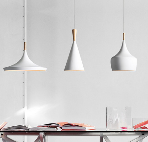 DIXONETTE Pendant Lights In White (Pre-order)