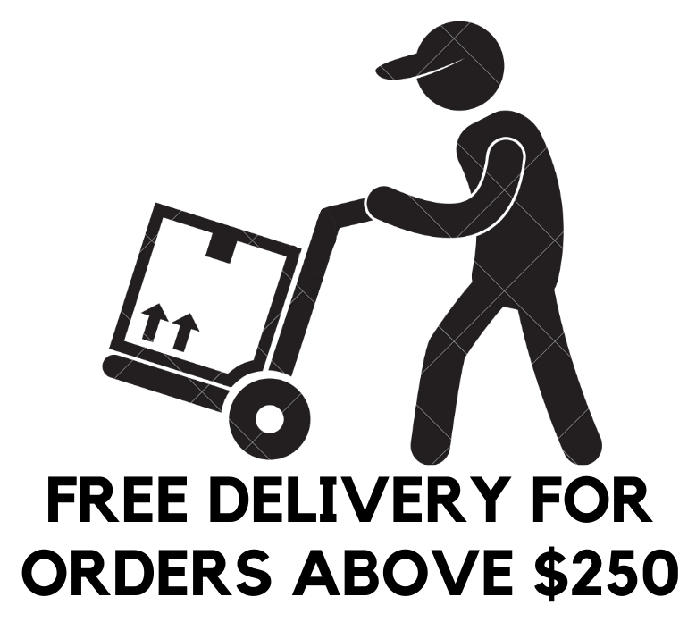 Free delivery for orders above $250