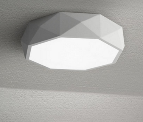 TEVA Octagon Jewel LED Ceiling Lamp in White with Safety Mark LED Driver (Pre-order)