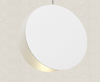 CRIMSON Circular Pendant Light in White