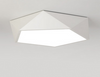 LEXA Geometric LED Ceiling Light in White (42cm) with Safety Mark LED Driver