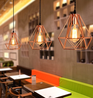 LEIKA Geometric Pendant Lamp in Rose Gold (Pre-order)